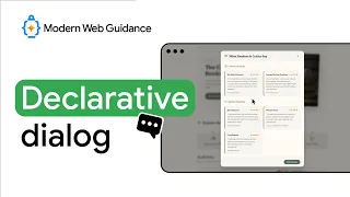 Modern Web Guidance in your AI workflow: Declarative dialog