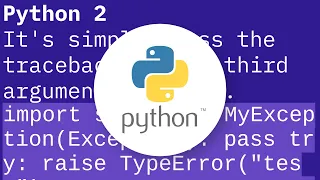 Inner exception with traceback in Python