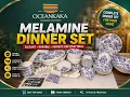 Elegant Blue Floral Melamine Dinner Set 2026 Premium Quality OceanKAKA Melamine Crockery