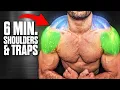 6min Home SHOULDER TRAPS Workout DUMBBELLS ONLY