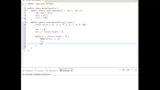 Swap Two Halves of an Array Java