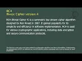 RC4 - Rivest Cipher version 4