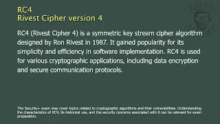 RC4 - Rivest Cipher version 4