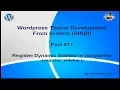 Wordpress Theme Development tutorial from scratch Part 11 Register Dynamic Sidebar in wordpress