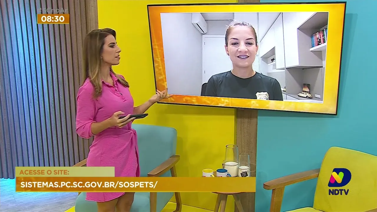 Delegada explica o funcionamento de plataforma que ajuda a encontrar animais perdidos