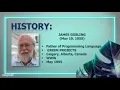 History PROGRAMMING JAVA Demonstrating Knowledge of JAVA Technology and Java Programming