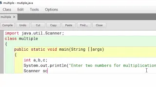 How to multiply two numbers given by user in java