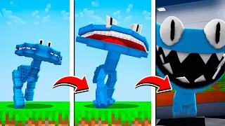 EVOLUÍ os MOBS PROÍBIDOS de RAINBOW FRIENDS CAPÍTULO 2 no MINECRAFT... (AZUL BABÃO)