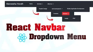 React Navbar Dropdown Menu Responsive Tutorial - Beginner React JS Project