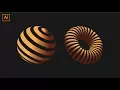 Striped 3D Shapes Tutorial Adobe Illustrator