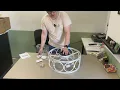Frstem Farmhouse Caged Ceiling Fan with Light Unboxing and Review