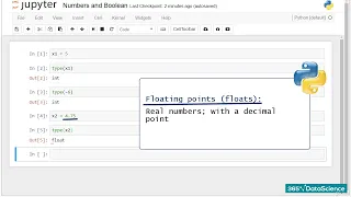 103 Numbers and Boolean Values in Python VARIABLE DATA TYPES DATA SCIENCE BEGINNER COURSE