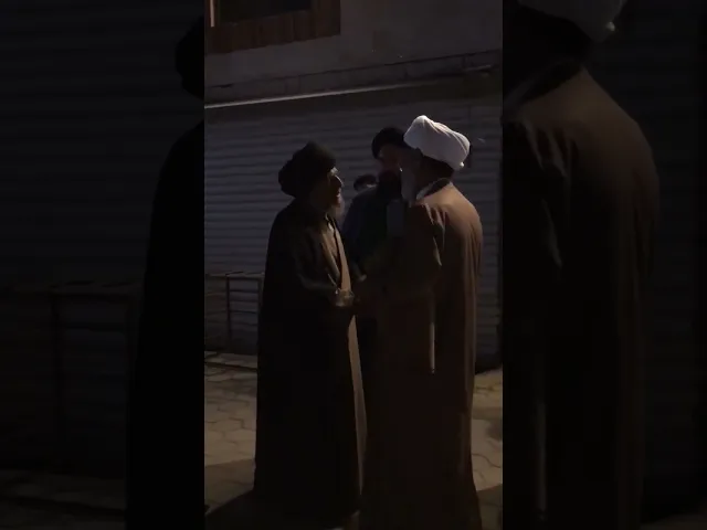 ⁣لقاء الشيخ جعفر الابراهيمي بالمرجع الديني الكبير السيد محمد تقي المدرسي في ليلة مولد الامام المهدي