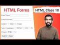 HTML Tutorial Create a form in html Learn HTML Forms html full course for beginners Class 18