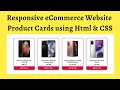 Responsive eCommerce Website Product Cards using Html CSS Responsive Product Cards Design