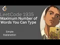 Maximum Number of Words You Can Type Leetcode 1935 Simple Explanation