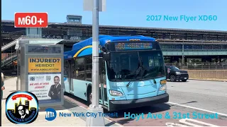 MTA NYCT 2017 New Flyer XD60 on the M60-SBS to LGA