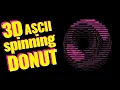 3D ASCII donut