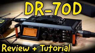 A Cheap and Capable Field Recorder Tascam DR-70D Review Tutorial