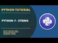 f string python in Hindi python full course for beginners 2021