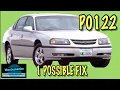 P0122 How to replace throttle position sensor on Chev Impala fix TPS