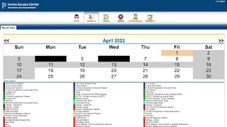 NAHS April Update - Home Access Center