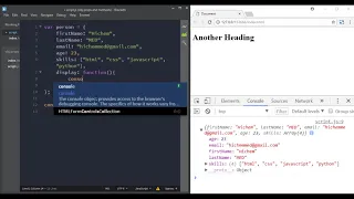 Object properties and methods in JavaScript