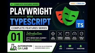 Playwright with TypeScript Introduction Hindi English