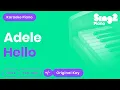 Adele - Hello Piano Karaoke