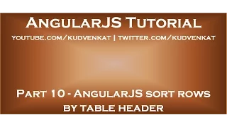 AngularJS sort rows by table header