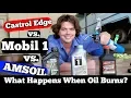 Download Lagu What Happens To Burning Oil? Castrol Edge vs Mobil 1 vs AMSOIL