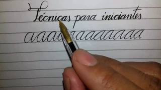 TÉCNICAS DE CALIGRAFIA PARA INICIANTES