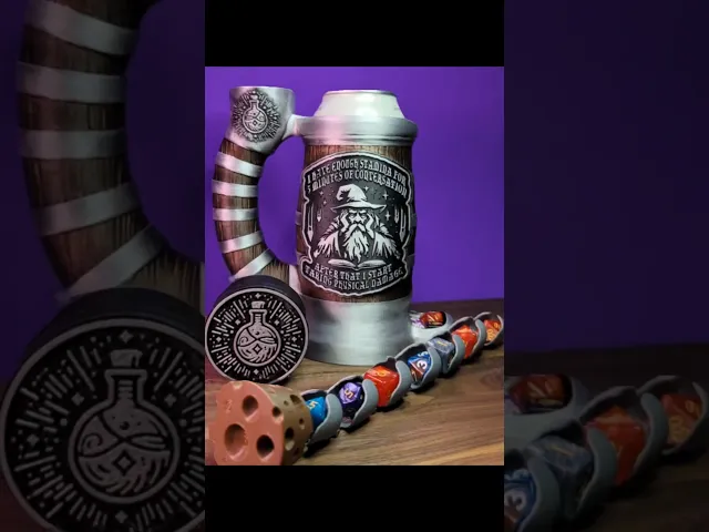 12 oz introverted wizard.stl video thumbnail