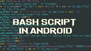 bash shell scripting tutorial for beginners In android using termux