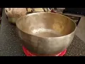 Authentic antique singing bowl 182 Hz and 511 Hz