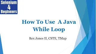 How To Use A Java While Loop 26