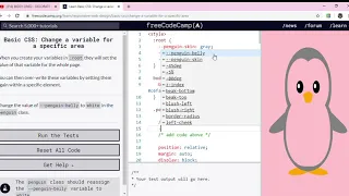 Learn Basic CSS Change a variable for a specific area freeCodeCamp org Google Chrome 2019 12 05