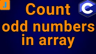 C Count Odd Numbers In An Array