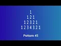 Python Pattern 45 Python Programming