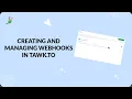 Creating and managing webhooks
