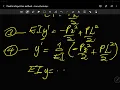 Deflections in Beams Example 1 Double Integration Method Eqn of elastic curve Slope of beam