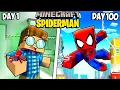 I Survived 100 Days as SPIDERMAN in Minecraft