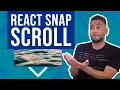 Make full viewport sections snap scroll in React scroll to sections on click animation more