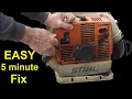 Fixing a Stihl Blower that s Hard to Start then Runs But Dies - Easy Fix