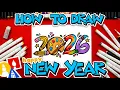 Lagu How To Draw 2026 Happy New Year!