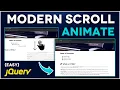 Scroll Animation in HTML CSS jQuery Waypoints Animate CSS Tutorial