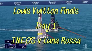 37th America’s Cup Louis Vuitton Finals Day 1 INEOS Britannia v Luna Rossa Prada Pirelli. Sir James
