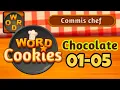 WORD COOKIES CHOCOLATE level 1 2 3 4 5