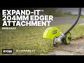 RYOBI Expand-It Edger Attachment REEDGA20 in action