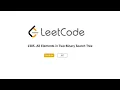 LeetCode 1305 All Elements in Two Binary Search Trees